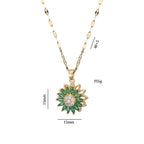 Double-Layer Sunflower Necklace Set