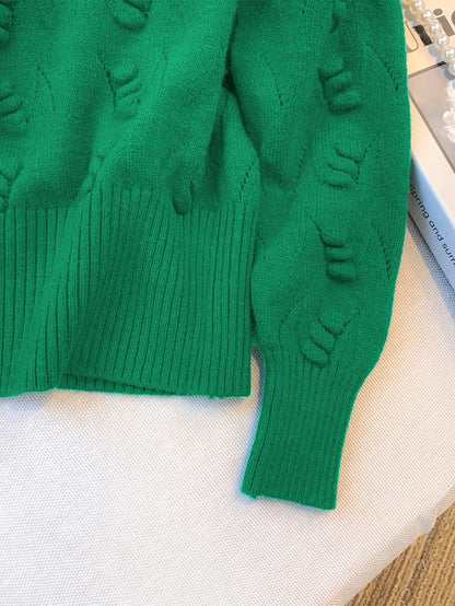 2026 New Winter Rib Knit Crop Sweater