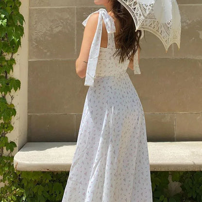 Floral Tight Camisole Dress