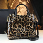 Genuine Leather Crocodile Print Tote Bag