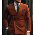 Sage Green Double-Breasted Wedding Suit