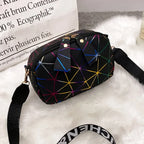 Geometric PU Crossbody Bag