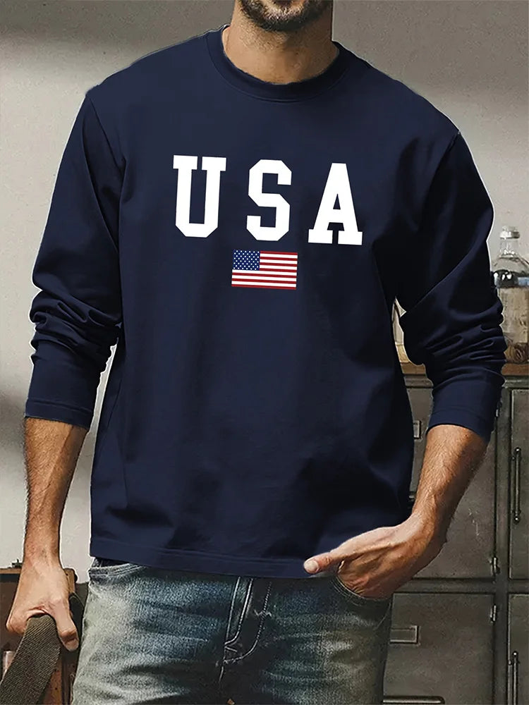 3D Print Casual Long Sleeve Tee