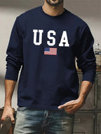 3D Print Casual Long Sleeve Tee