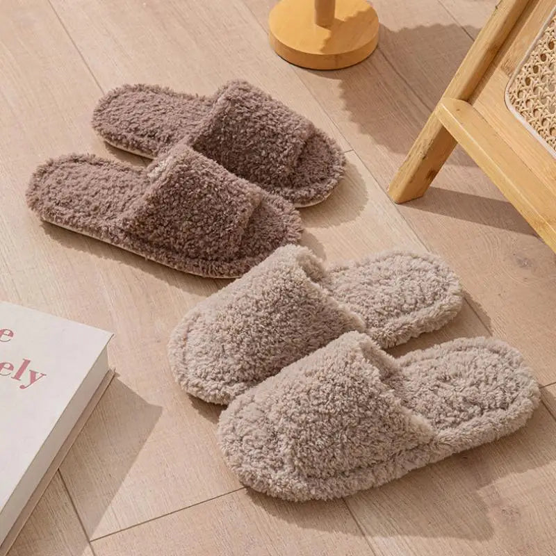 Plush Winter Home Slippers