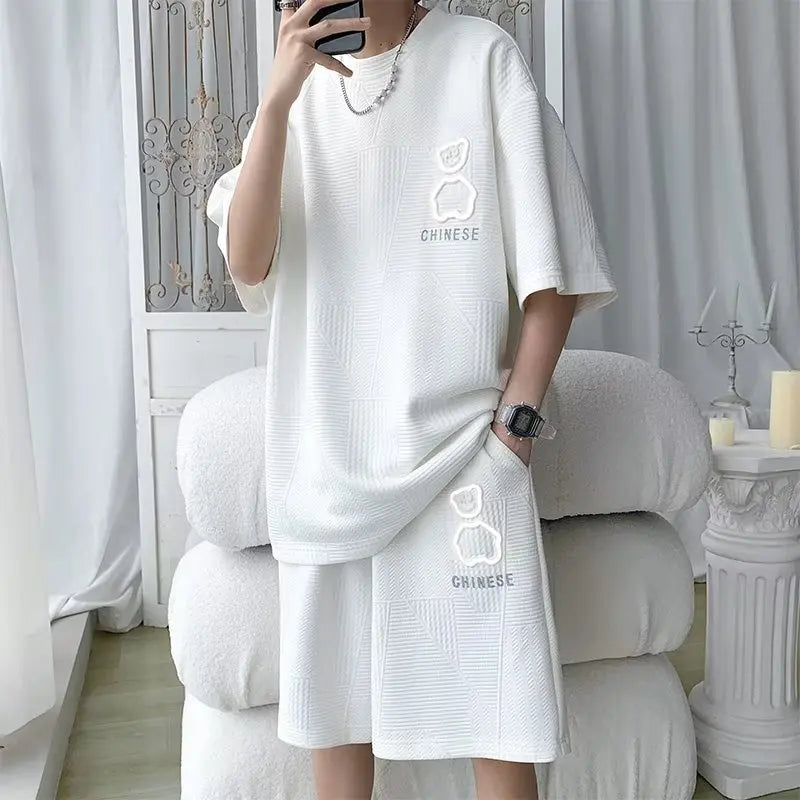 Hip-Hop Striped Sports Set