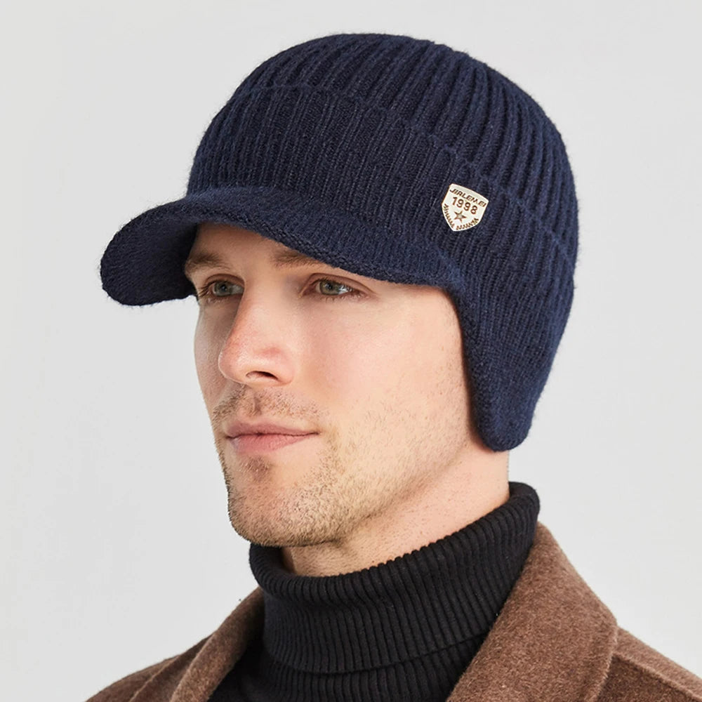 Men's Winter Knitted Ear Protection Hat