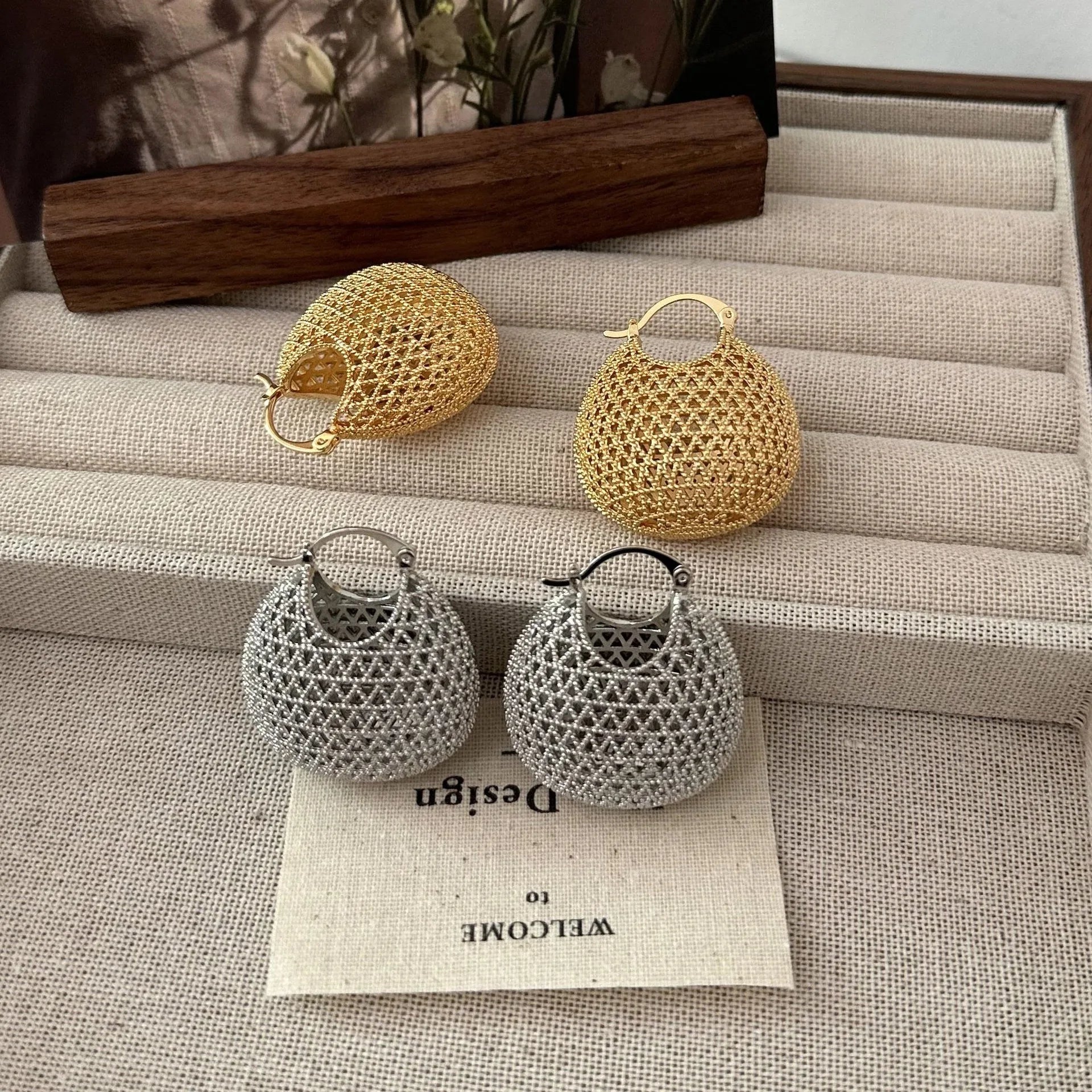 Minimal Silver Ball Hoops