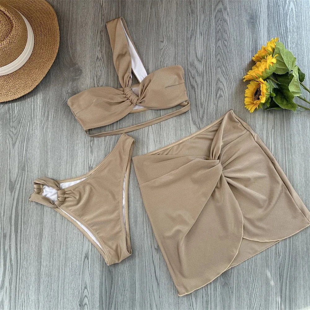 Three-Piece Beachwear Outfit