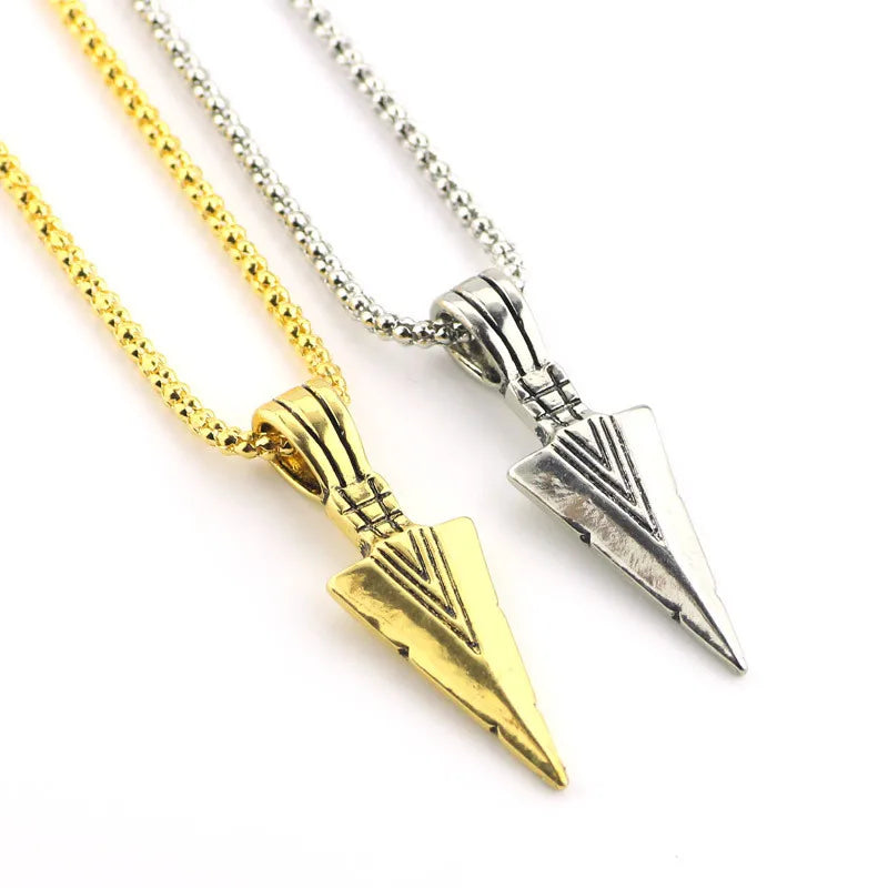 Retro Triangle Arrowhead Necklace