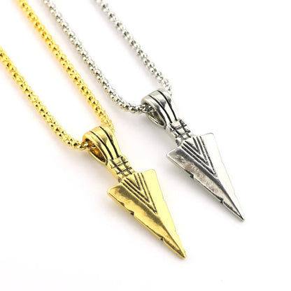 Retro Triangle Arrowhead Necklace