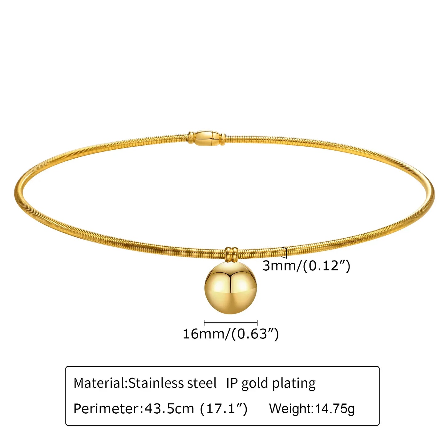 Open Collar Choker Necklace