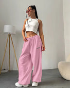 Chiffon Tie-Dye Drawstring Sports Pants