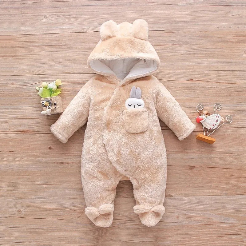 Cute Plush Baby Romper