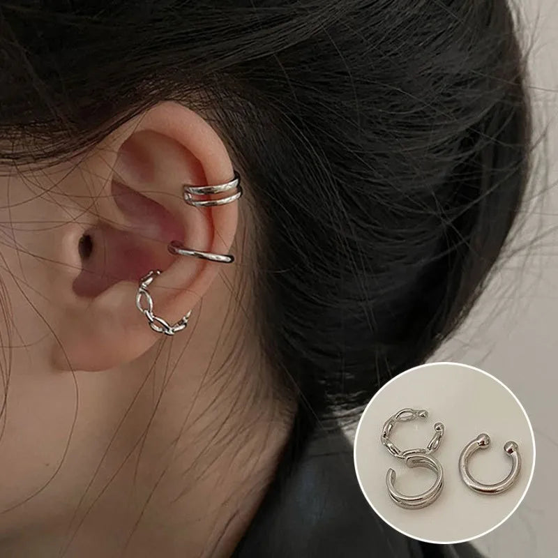 Crystal Clip Ear Cuffs