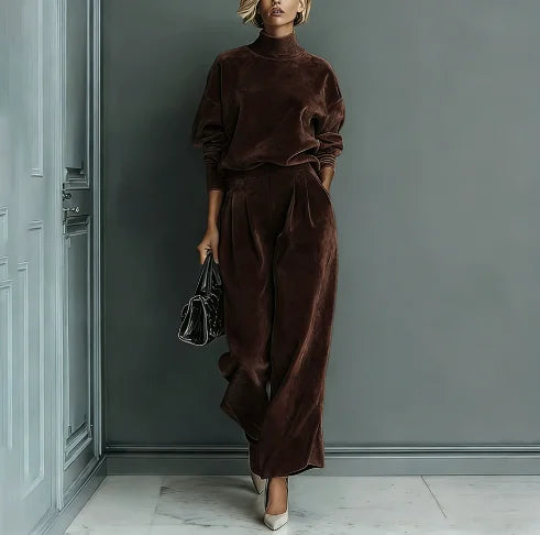 Velvet Casual Sportswear Set