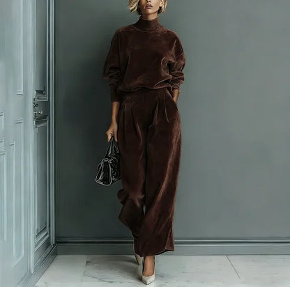 Velvet Casual Sportswear Set