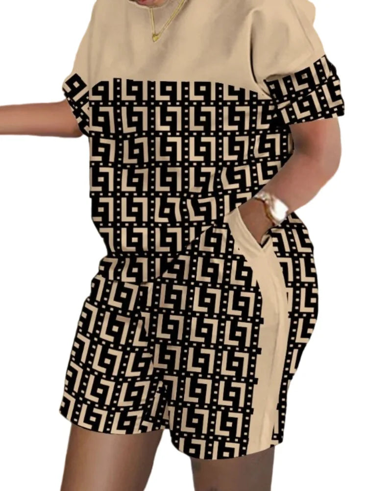 Women’s Printed Shorts Suit