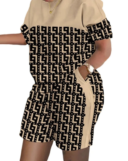 Women’s Printed Shorts Suit