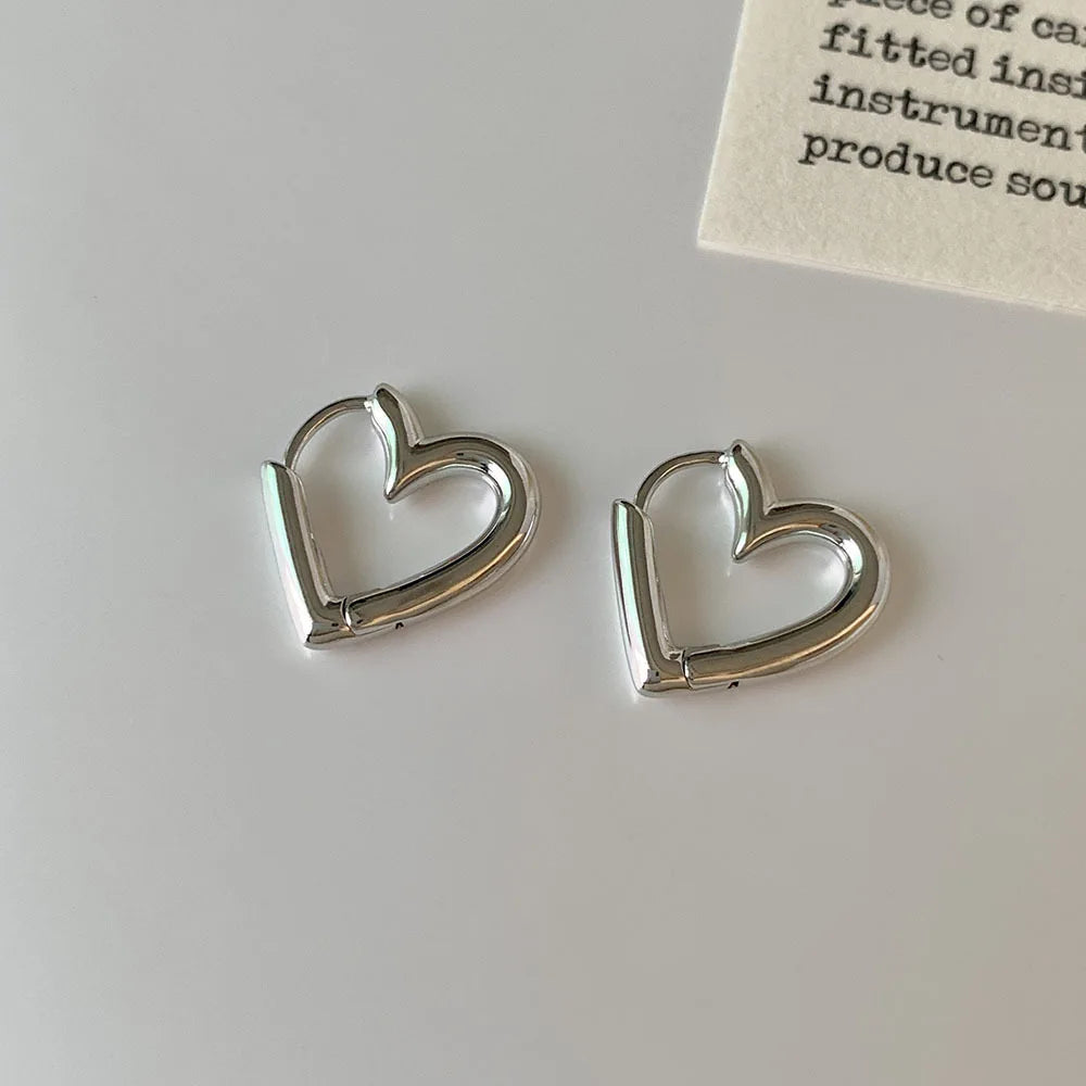 Romantic Heart Stud Earrings