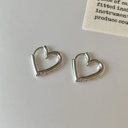 Romantic Heart Stud Earrings