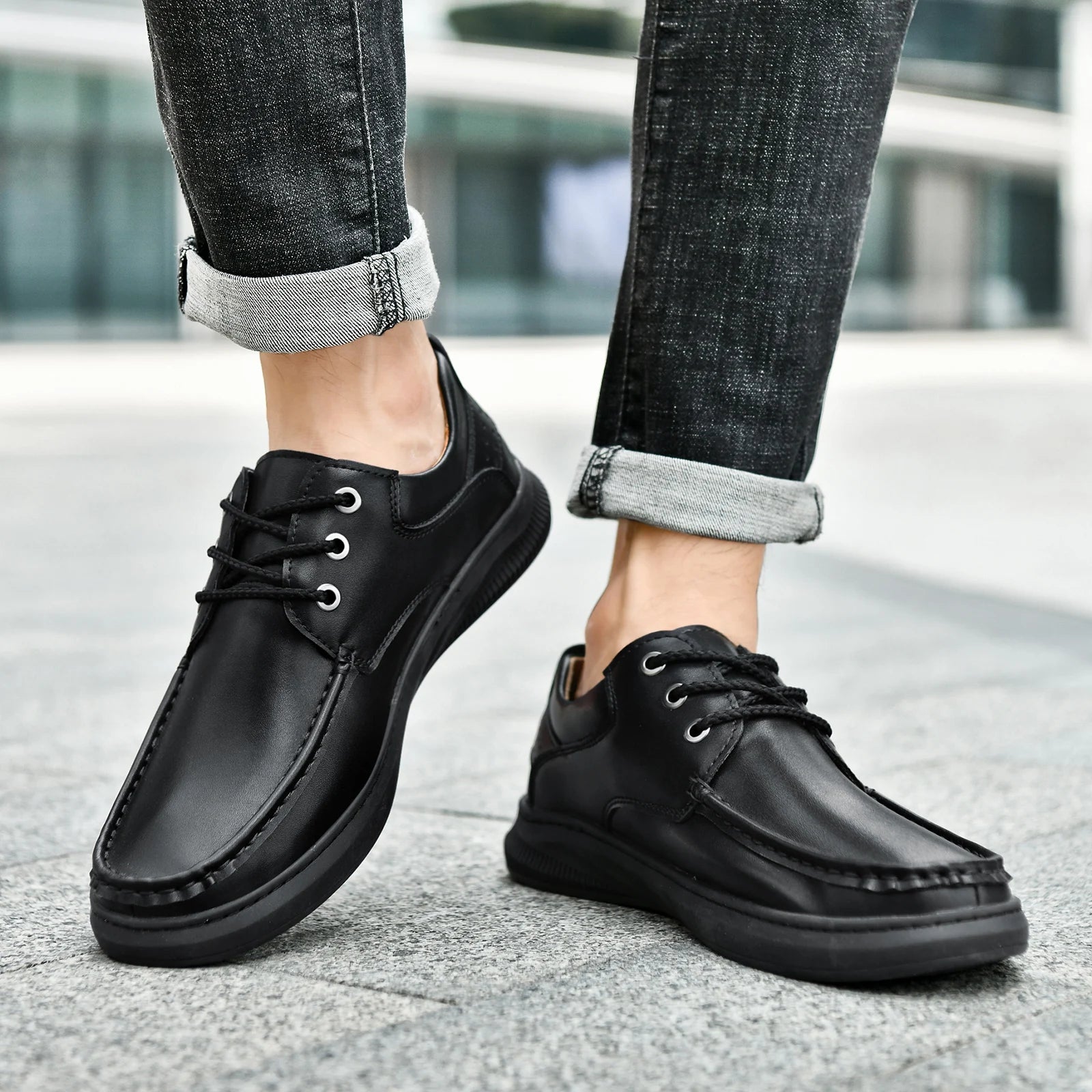Split Leather Business Shoes