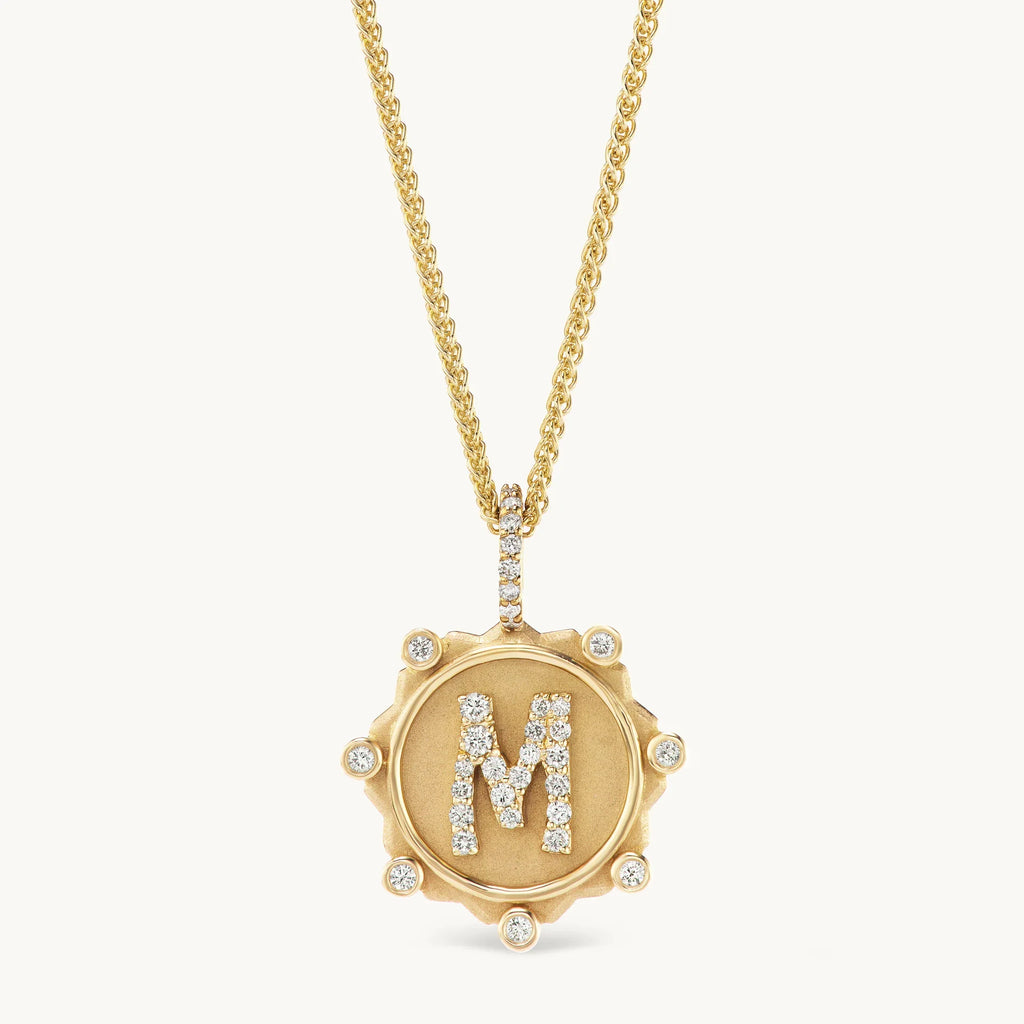 Custom Initial Zircon Necklace