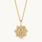 Custom Initial Zircon Necklace