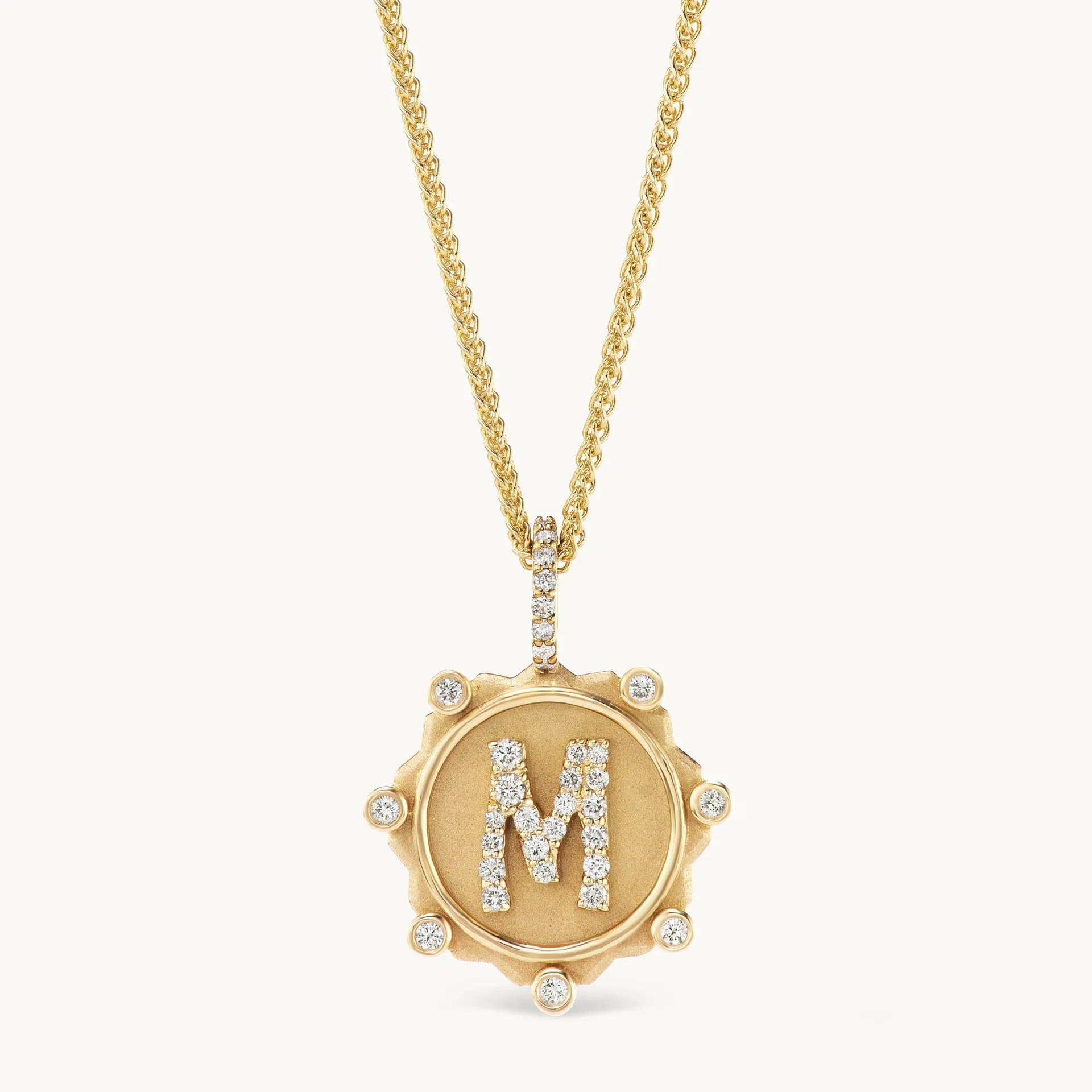 Custom Initial Zircon Necklace
