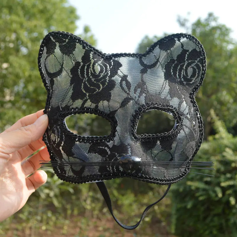 Lace Cat Face Masquerade Mask
