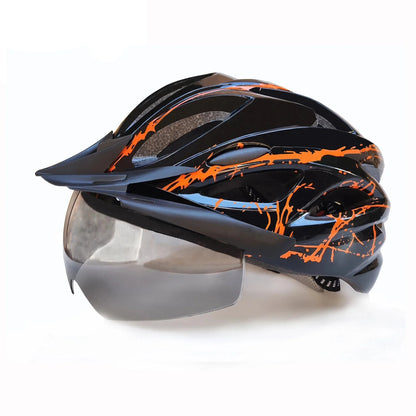 Lightweight Cycling Helmet with Goggles and Visor