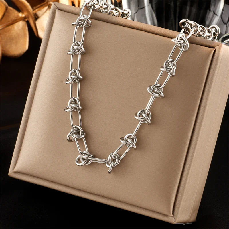 Twist Knot Necklace Bracelet
