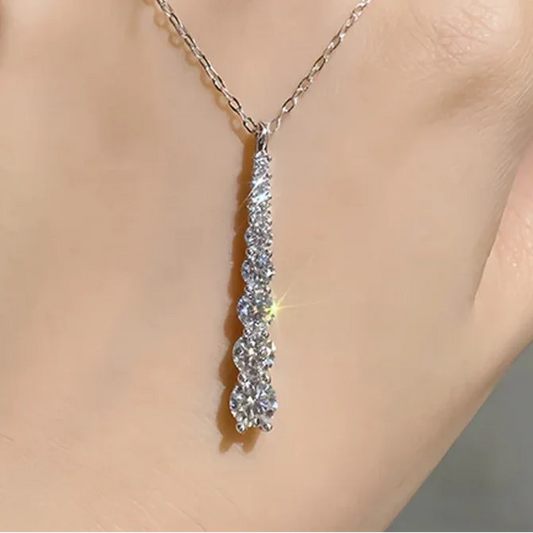 Elegant Moissanite Heart Necklace