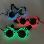 LED Steampunk Party Glasses