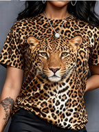 Leopard Print Oversized T-Shirt