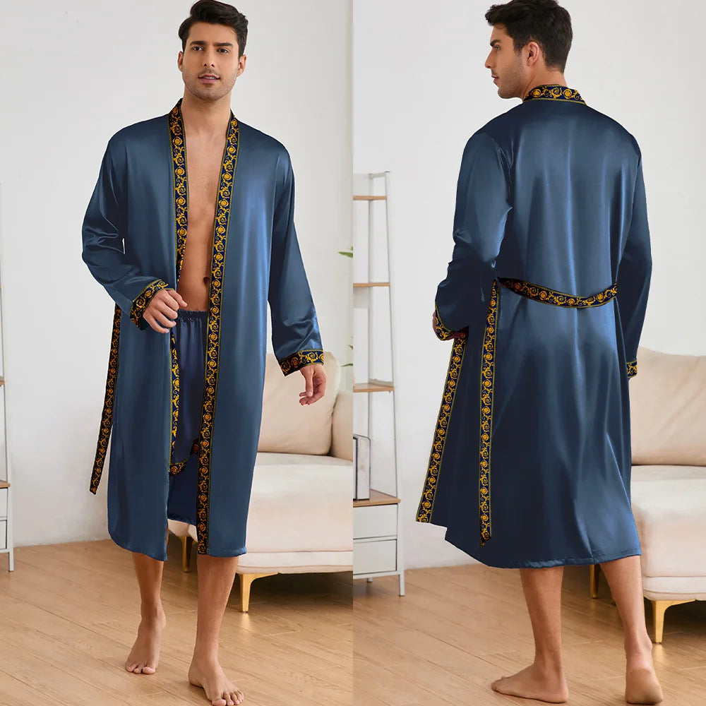 Robe Shorts Pajamas Set Bathrobe