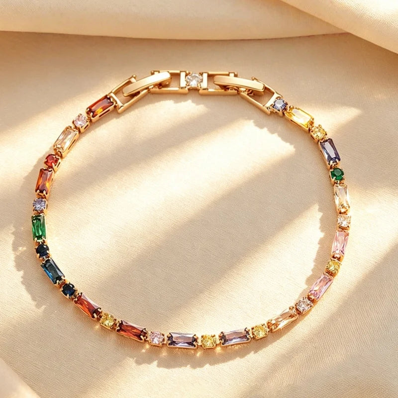 Zircon Sterling Silver Bracelet