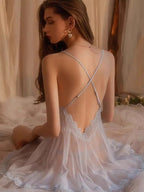 Lace Embroidery Nightgown