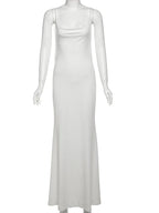 Mesh Patchwork Backless Dress