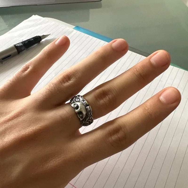 Venus Mask Adjustable Ring
