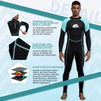 Back-Zip Full Body Wetsuit