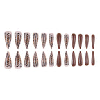 Brown Leopard Print Pattern False