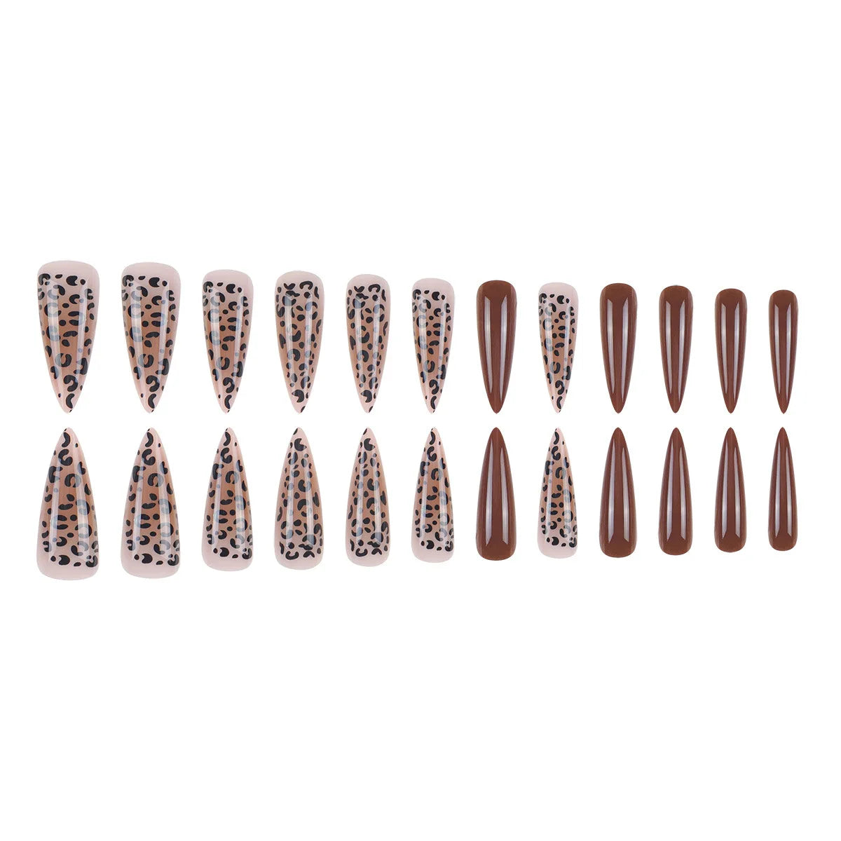 Brown Leopard Print Pattern False