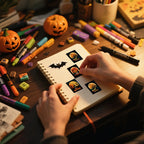 Pumpkin Graffiti Sticker Roll