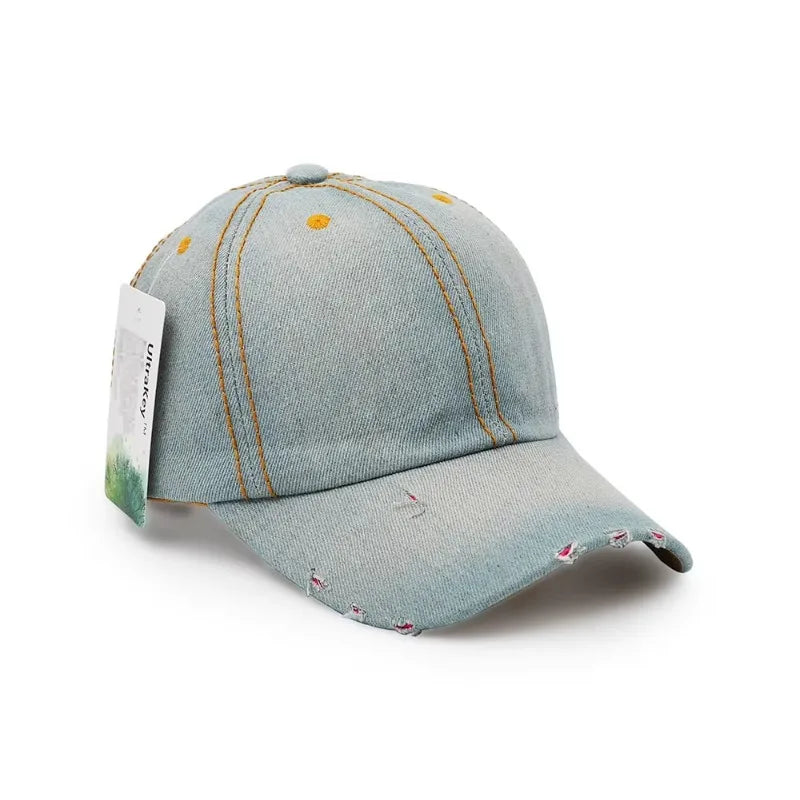 Unisex Vintage Denim Cap