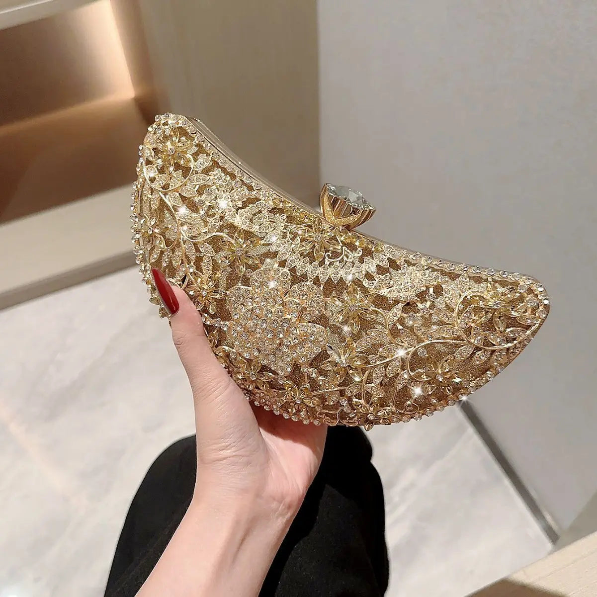 Rhinestone Evening Clutch Bag