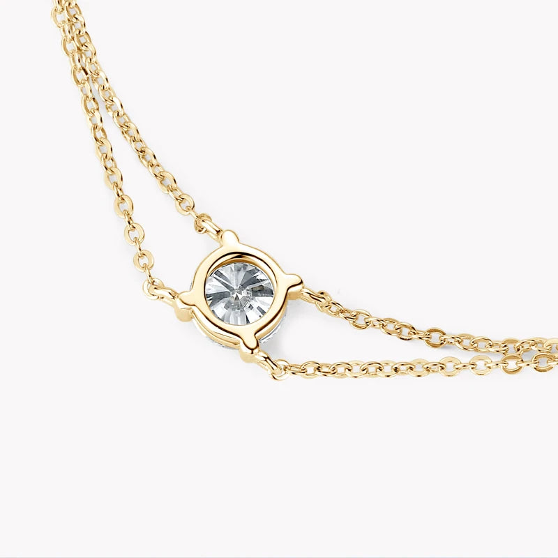 Personalized Moissanite Silver Bracelet