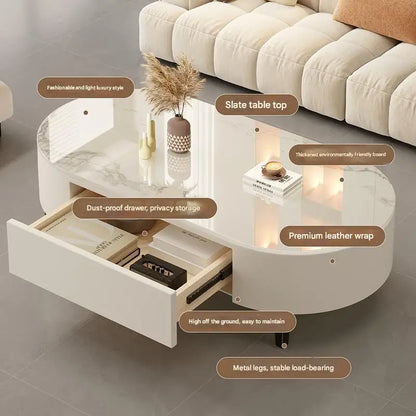 Modern Oval Coffee Table