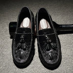 Crocodile Pattern Leather Loafers
