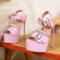 Ankle-Wrap Buckle Sandals